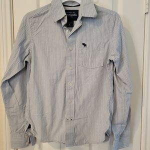 Abercrombie Boy's Youth Large Striped Button Down Shirt